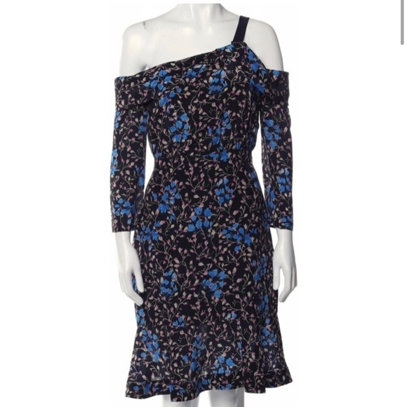 Saloni Tricia Off the shoulder midi dress - Picture 3 of 4